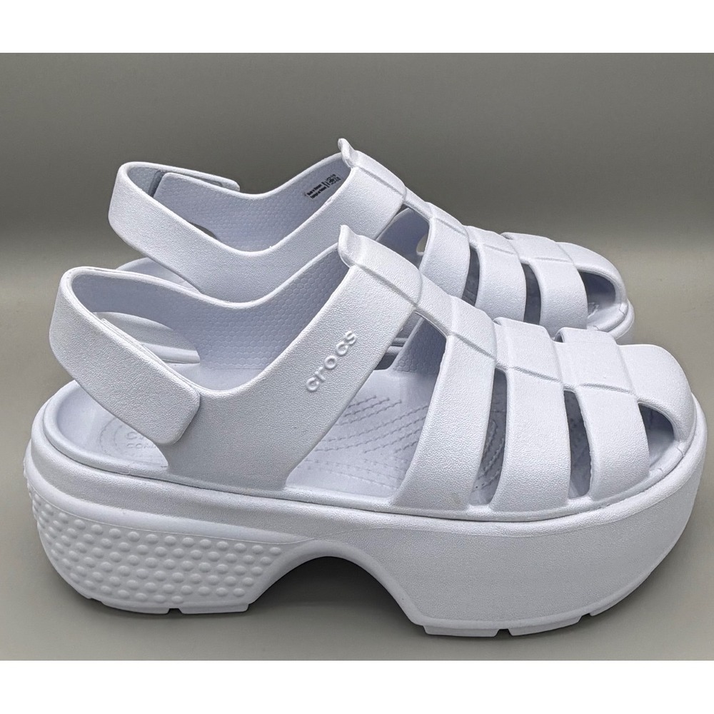 CROCS Stomp Fisherman Platform Sandals Dreamscape Caged Strappy Chunky Women's 7